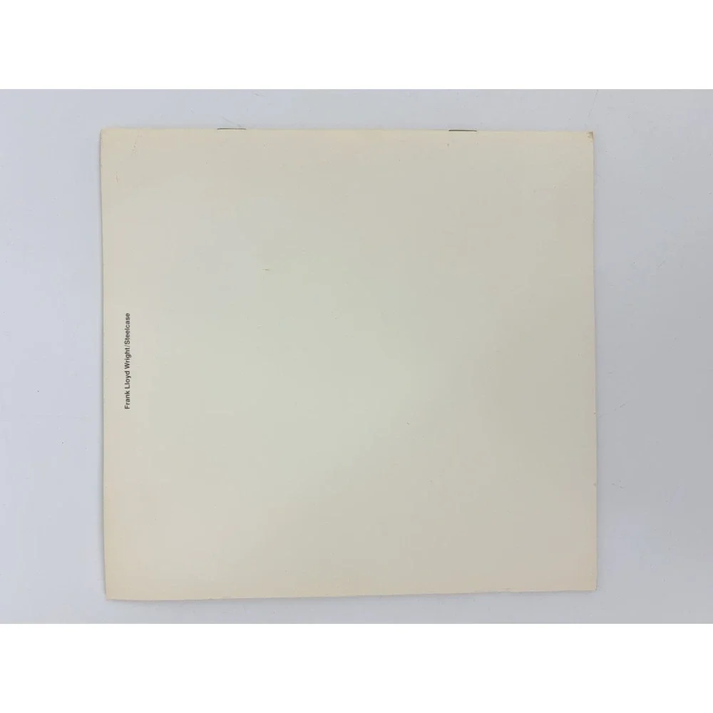 Frank Lloyd Wright Steelcase Booklet Work Of This Renowned Architect Taliesin